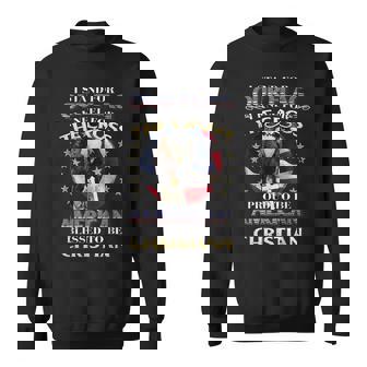 Stand For Our Flag And Kneel For The Cross Sweatshirt - Monsterry
