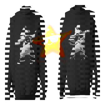 Star Dabbing Yellow Star Dabben With Star Motif Sweatshirt - Geschenkecke