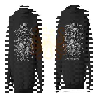 Steampunk Octopus Squid Kraken Sea Animal Ocean Sweatshirt - Monsterry