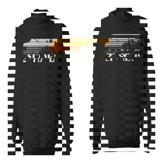 Stover Va Vintage Evergreen Sunset Eighties Retro Sweatshirt - Thegiftio