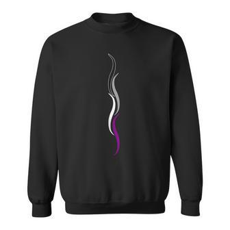 Subtle Asexual Pride Lines Asexuality Ace Pride Flag Sweatshirt - Geschenkecke