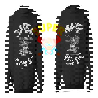 Super Auntie Hero Cape Flying Cartoon Niece Nephew Sweatshirt | Mazezy