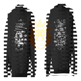 Superbe Couronne De Lion Le Roi De La Savane Pour Hommes Et Enfants Sweater e - Cadeauxyz