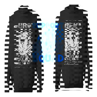 Support Squad Child Abuse Prevention Awareness Smile Face Sweatshirt | Mazezy