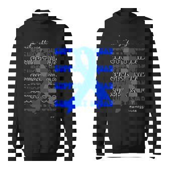 Support Squad Victim's Rights Awareness Ribbon Premium Sweatshirt - Monsterry