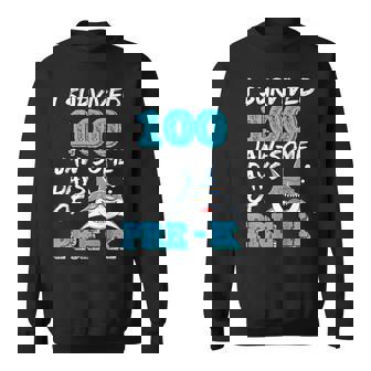 I Survived 100 Jawsome Days Of Pre-K 100 Days Of School Sweatshirt - Monsterry