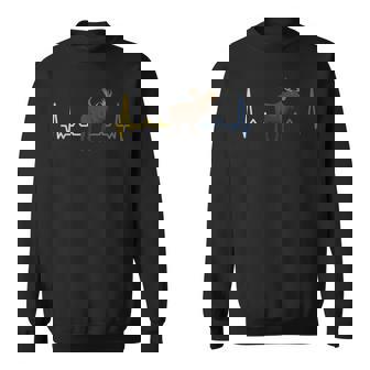 Sweden Heartbeat Flag Elk Sweatshirt - Geschenkecke