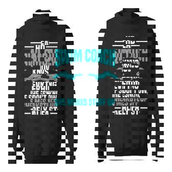 Swim Coach Head Professional Instructor Swimming Lesson Sweatshirt - Monsterry