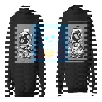 Tacos AI Robot Loves Tacos Sweatshirt - Monsterry