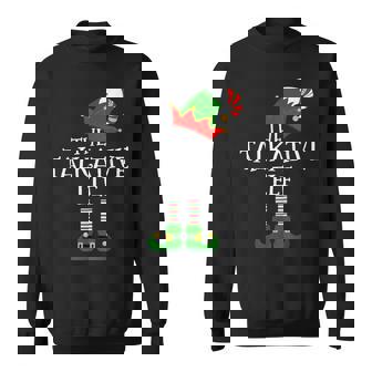 The Talkative Elf Matching Family Group Christmas Sweatshirt - Monsterry