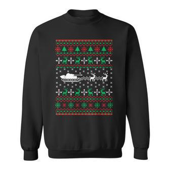 Tank Driver Ugly Christmas Tank Sweatshirt - Geschenkecke