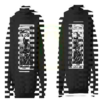 Tarot Card Death XIII Satanic Goth Halloween Grim Reaper Sweatshirt - Monsterry