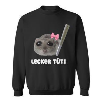 Tasty Tüti X Sad Hamster Meme Grass Bag Cannabis Sweatshirt - Geschenkecke