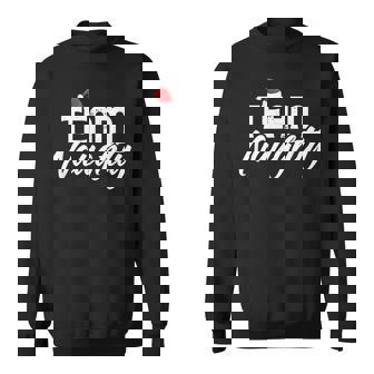 Team Naughty Shirt Couple Matching Outfit Team Nice Sweatshirt - Monsterry