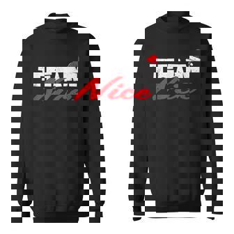 Team Nice Shirt Couple Matching Outfit Team Naughty Sweatshirt - Monsterry