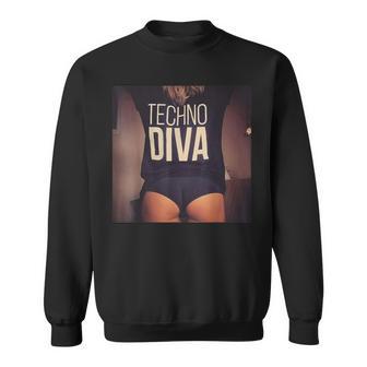 Techno Diva Cool Techno Dance Disco Edm Sweatshirt - Geschenkecke