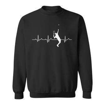 Tennis Player Tennis Racket Tennis Heartbeat Sweatshirt - Geschenkecke