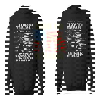 Thank You Veterans Shirt Veteran's Day Adults & Kids Sweatshirt - Monsterry