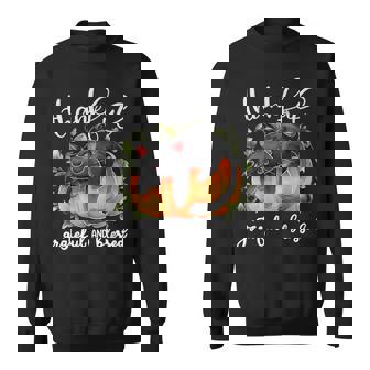 Thankful Grateful Blessed Pumpkin Cat Thanksgiving Day Sweatshirt - Monsterry