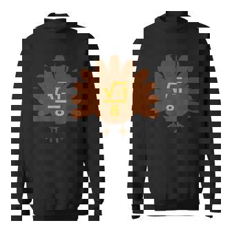 Thanksgiving Math Teacher Math Symbol Sweatshirt - Monsterry