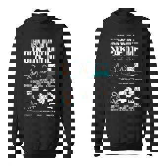 Things I Do In My Spare Time Amusement Park Roller Coaster Sweatshirt - Monsterry