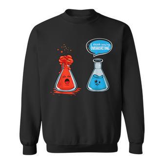 I Think Youre Overreacting Chemistry Lab Chemist Sweatshirt - Geschenkecke