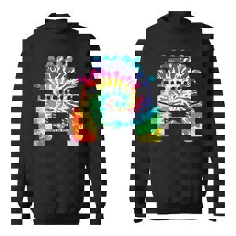 Tie Dye 4 Wheel Drive Monster Truck Extreme Mudding Sweatshirt - Monsterry