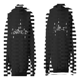 Tokyo Skyline Heartbeat Coeur Japonais I Love Tokyo Japon Sweater e - Cadeauxyz