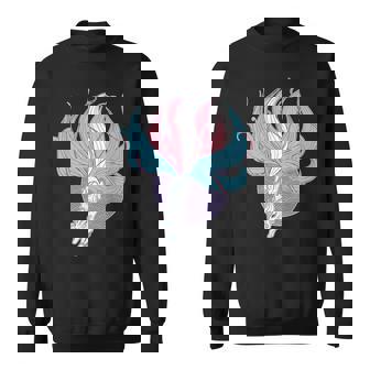 Transgender Kitsune Trans Pride Flag Gay Anime Furry Fox Sweatshirt - Monsterry