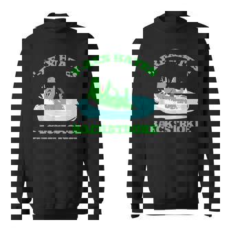 Trex Hates Backstroke Swimming Sweatshirt - Monsterry