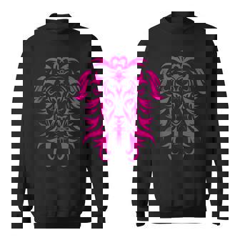 Tribal Lion Tattoo Art Pink Tank Top Sweatshirt - Monsterry