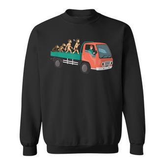 Truck Driver Trucker Highway Freighter Evolution Sweatshirt - Monsterry