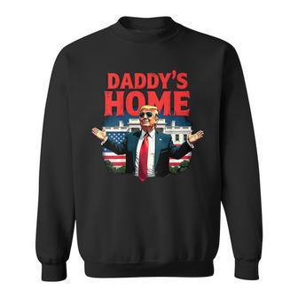 Trump 2024 Daddy’S Home On Back 2025 Take America Back Usa Sweatshirt - Thegiftio UK