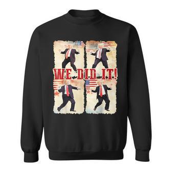 We Did It Trump Dancing Trump Inauguration Day 2025 47Th Usa Sweatshirt - Thegiftio UK