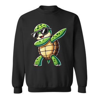 Turtle Dabbing Turtle With Toad Motif Sweatshirt - Geschenkecke