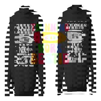 Twinning With My Work Bestie Spirit Week Best Friend Twin Sweatshirt - Thegiftio