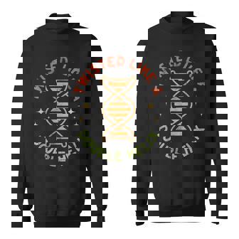Twisted Like a Double Helix Funny Retro Apparel Sweatshirt - Monsterry