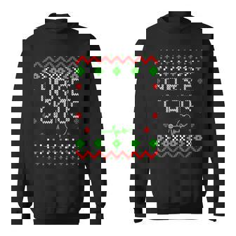 Ugly Christmas Nurse RN And NP For Holiday Work Party Sweatshirt - Monsterry