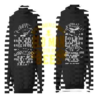 Never Underestimate An Old Man Beekeeper Vintage Sweatshirt - Monsterry