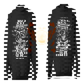 Never Underestimate The Power Of Guard Guard Name Sweatshirt - Thegiftio