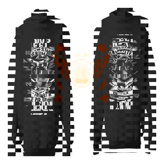Never Underestimate The Power Of Leon Leon Name Sweatshirt - Thegiftio