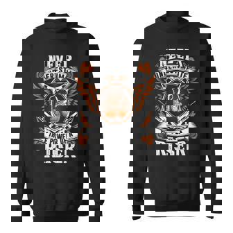 Never Underestimate The Power Of Riser Riser Name Sweatshirt - Thegiftio