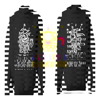 Unicorn Eye Survived 100th Day Of School Teachers Kids Sweatshirt - Monsterry