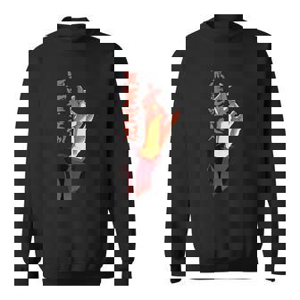 Unlimited Void Hand Sign Domain Expansion Gojo Sweatshirt - Monsterry