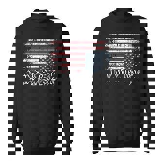 Upside Down American Flag We The People Protest Distressed Sweatshirt | Seseable CA