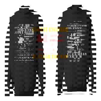 US Army Combat Engineer Veteran Military We Clear The Way Tank Top Sweatshirt - Monsterry
