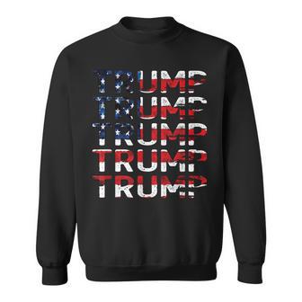 Usa Flag With A Strong Emphasis On Patriotism Sweatshirt - Thegiftio UK
