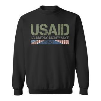 Usaid Satire Laundering Money Since 1961 Sweatshirt - Thegiftio UK