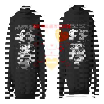Valentines Day Boys Hearts Gaming Football Baseball Love Sweatshirt - Thegiftio UK