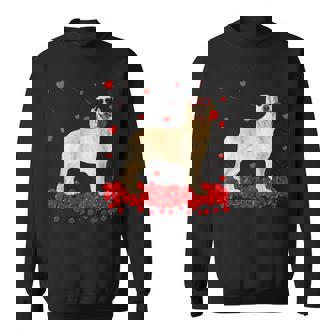 Valentine's Day Golden Retriever Heart Dog Lover Sweatshirt - Monsterry